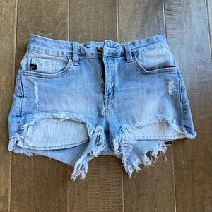 Never Worn! KanCan Distressed Denim Shorts SzM